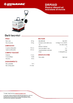 Виброплочи с обратен ход Dynapac DRP20D