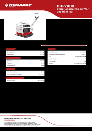 Виброплочи с обратен ход Dynapac DRP20DX