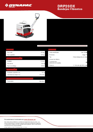 Виброплочи с обратен ход Dynapac DRP20DX