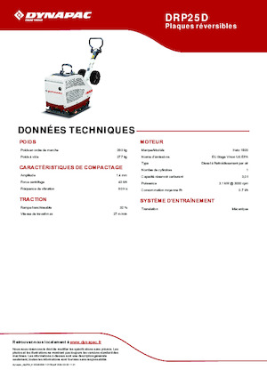 Виброплочи с обратен ход Dynapac DRP25D