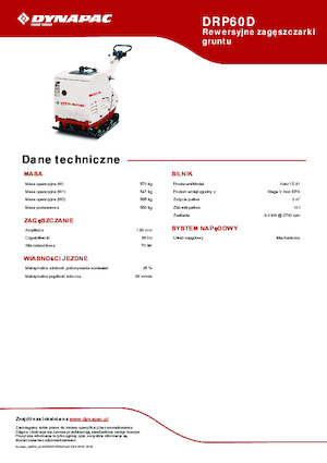 Виброплочи с обратен ход Dynapac DRP60D