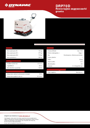Виброплочи с обратен ход Dynapac DRP70D