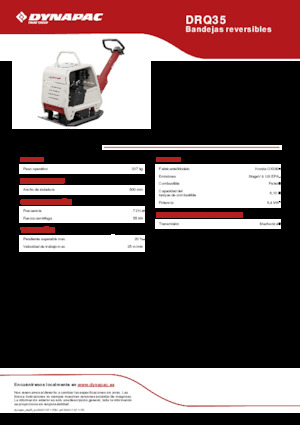 Виброплочи с обратен ход Dynapac DRQ35