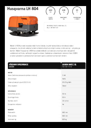 Виброплочи с обратен ход Husqvarna LH 804