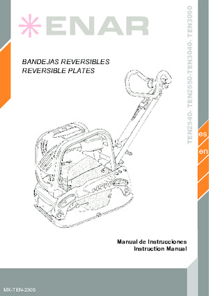 Виброплочи с обратен ход Enar TEN 3040DH