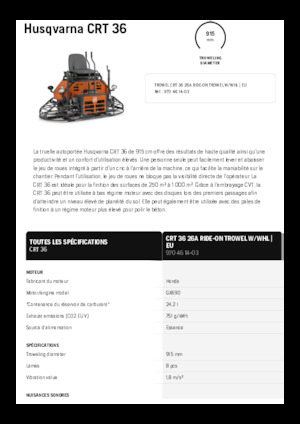 Двойни (мотороподобни) мистрии Husqvarna CRT 36