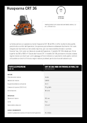 Двойни (мотороподобни) мистрии Husqvarna CRT 36