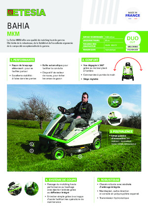 Косачки за трева и градински трактори Etesia BAHIA MKM