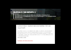 Косачки за трева и градински трактори Etesia BUFFALO 100 BPHPX2