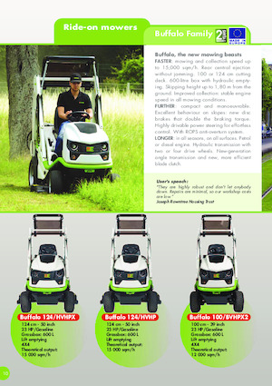 Косачки за трева и градински трактори Etesia BUFFALO 100 BVHP2