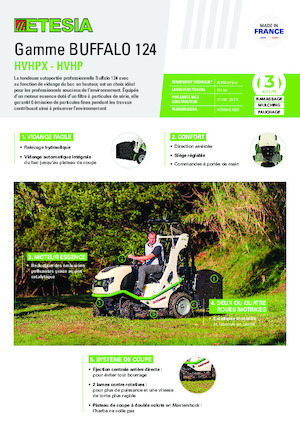 Косачки за трева и градински трактори Etesia BUFFALO 124 HVHP2