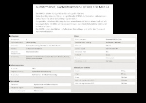 Косачки за трева и градински трактори Etesia HYDRO 100 MK124