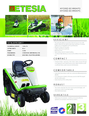 Косачки за трева и градински трактори Etesia HYDRO 80 MKHP5