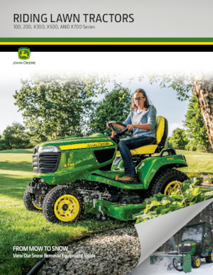 Косачки за трева и градински трактори John Deere X370