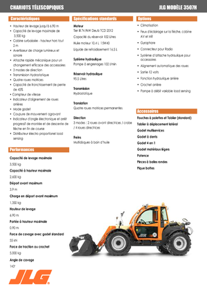 Телескопични манипулатори на материали JLG 3507 H