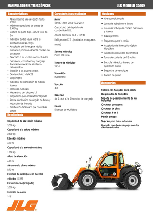 Телескопични манипулатори на материали JLG 3507 H