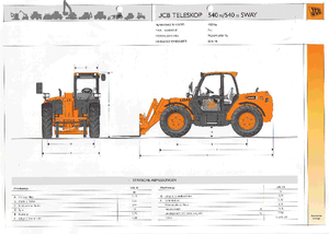 Телескопични манипулатори на материали JCB 540-70