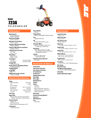 Телескопични манипулатори на материали JLG 723 A