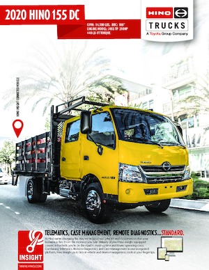Твърдо шаси Hino 2020 HINO 155 DC 4x2