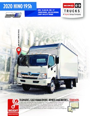 Твърдо шаси Hino 2020 HINO 195h 4x2
