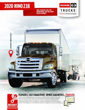 Твърдо шаси Hino 2020 HINO 238 4x2