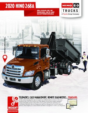 Твърдо шаси Hino 2020 HINO 268A 4x2