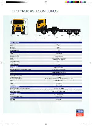 Твърдо шаси Ford 3233M