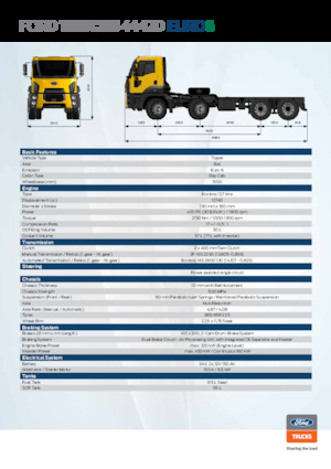 Твърдо шаси Ford 4442D