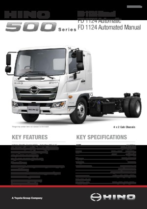 Твърдо шаси Hino 500 FD 1124 4x2