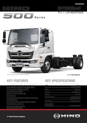 Твърдо шаси Hino 500 FD 1126 4x2