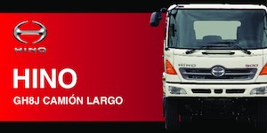 Твърдо шаси Hino 500 GH8J CAMIÓN LARGO 4x2