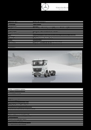 Твърдо шаси Mercedes-Benz Arocs 4152 AK 8x8