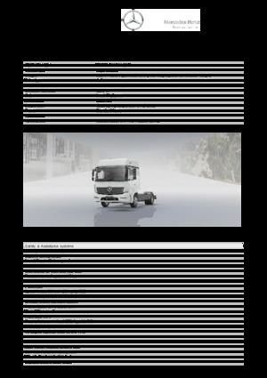 Твърдо шаси Mercedes-Benz Atego 1016 4x2