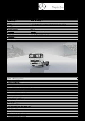 Твърдо шаси Mercedes-Benz Atego 1218 K 4x2