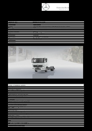 Твърдо шаси Mercedes-Benz Atego 1518 L 4x2