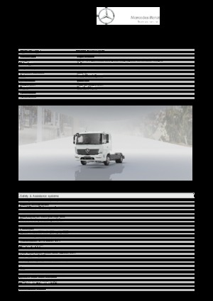 Твърдо шаси Mercedes-Benz Atego 716 L 4x2