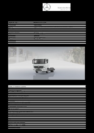 Твърдо шаси Mercedes-Benz Atego 823 L 4x2