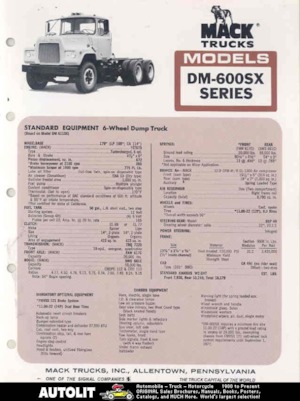 Твърдо шаси Mack DM-600SX CA481 ET973 6x4
