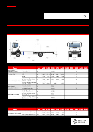 Твърдо шаси Renault E-TECH D 16 MED P4x2
