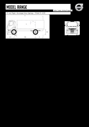 Твърдо шаси Volvo Trucks FE240 4x2 Rigid
