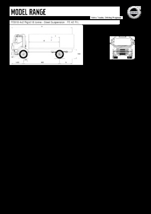 Твърдо шаси Volvo Trucks FE818 4x2