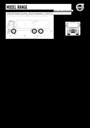 Твърдо шаси Volvo Trucks FE826 6x2 Platform
