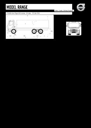 Твърдо шаси Volvo Trucks FE826 6x4