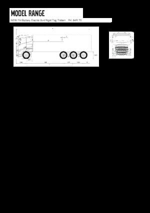 Твърдо шаси Volvo Trucks FH670 Battery Electric 8x4 Rigid Tag Tridem
