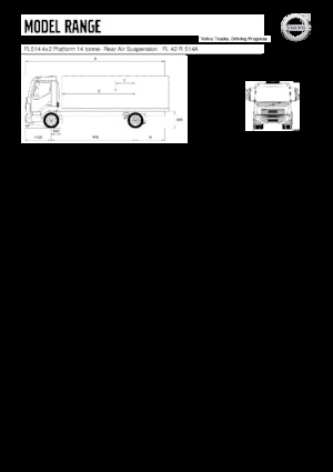 Твърдо шаси Volvo Trucks FL514 4x2 Platform