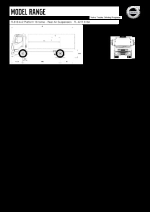 Твърдо шаси Volvo Trucks FL818 4x2 Platform