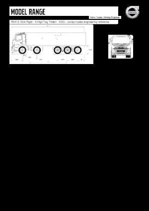 Твърдо шаси Volvo Trucks FMX13.420 10x4 Rigid -X-High Tag Tridem