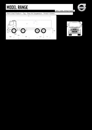 Твърдо шаси Volvo Trucks FMX13.420 8x2 Platform - Tag