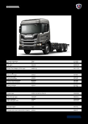 Твърдо шаси Scania G 340 B6x4HZ