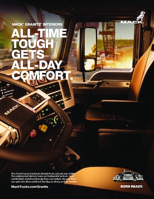 Твърдо шаси Mack Granite 42FR MHD Cummins L9